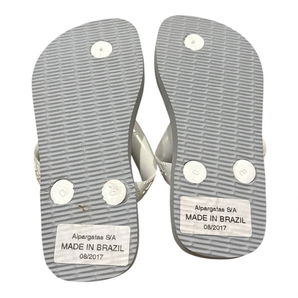 Havaianas‎ Toddler Unisex Flip Flops The Minions Jail Outfit Gray Slippers Sz 10